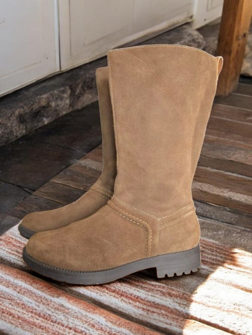 REVITALIGN ( 8D ) "KELSO" Tan Mid Calf Suede Orthotic Grade Boots
